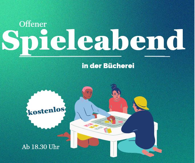 Offener Spieletreff am 31. Januar ab 18.30 Uhr in der Bücherei